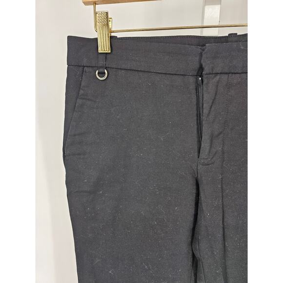 Zara Basic Women's Skinny Black Mid Rise Back Button Pocket Basic Pant Size 04 - Picture 2 of 4
